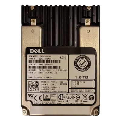 Dell 077K16 | 1.6TB Multi-Level Cell SAS 12Gb/s Hot-Pluggable 2.5-Inch Solid State Drive for PowerEdge Servers