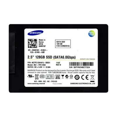 MZ7PC128HAFU Samsung PM830 Series 128GB Multi-Level Cell SATA 6Gb/s 2.5-Inch Solid State Drive