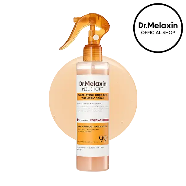 [Dr.melaxin Official] Peel Shot Keratin Care Kojic Acid Turmeric Spray 200ml Pore Clearing Exfoliating Formula