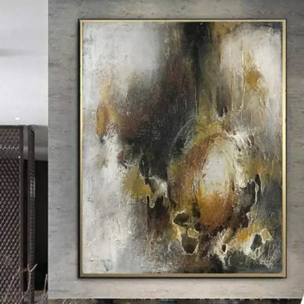 Extra Large Acrylic Painting Colorful Contemporary Wall Art Texture Art Wall Decor | RUNNING AWAY