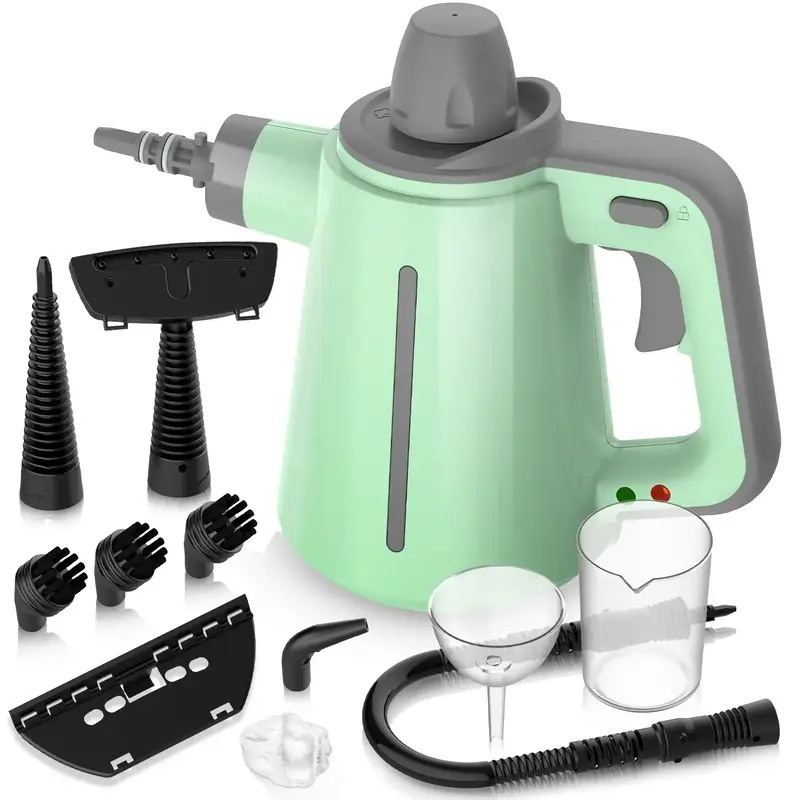 1300W Handheld Steam Cleaner, Pressurized Multi-Surface Steam Cleaner for Home Use with 10pcs Tools and Safety Lock to Remove...