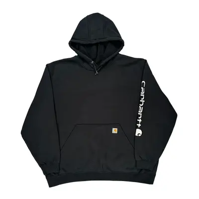 Carhartt Hoodie - 3XL Black Cotton Blend | Size: xxx-large