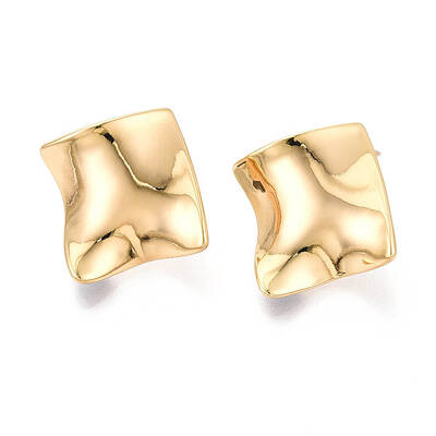 Brass Stud Earrings