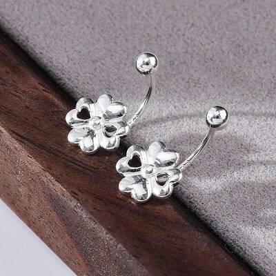S999 Fine Silver Stud Earrings