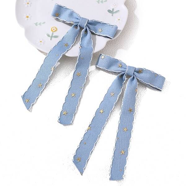 Bowknot Cloth Alligator Hair Clips