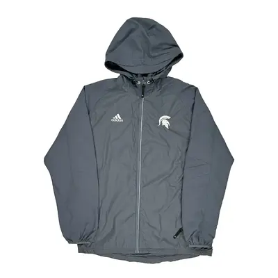 Adidas Jacket - Large Grey Polyester