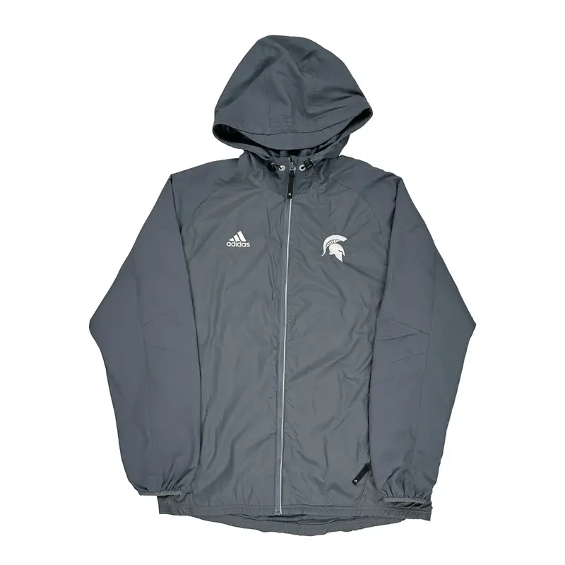 Adidas Jacket - Large Grey Polyester