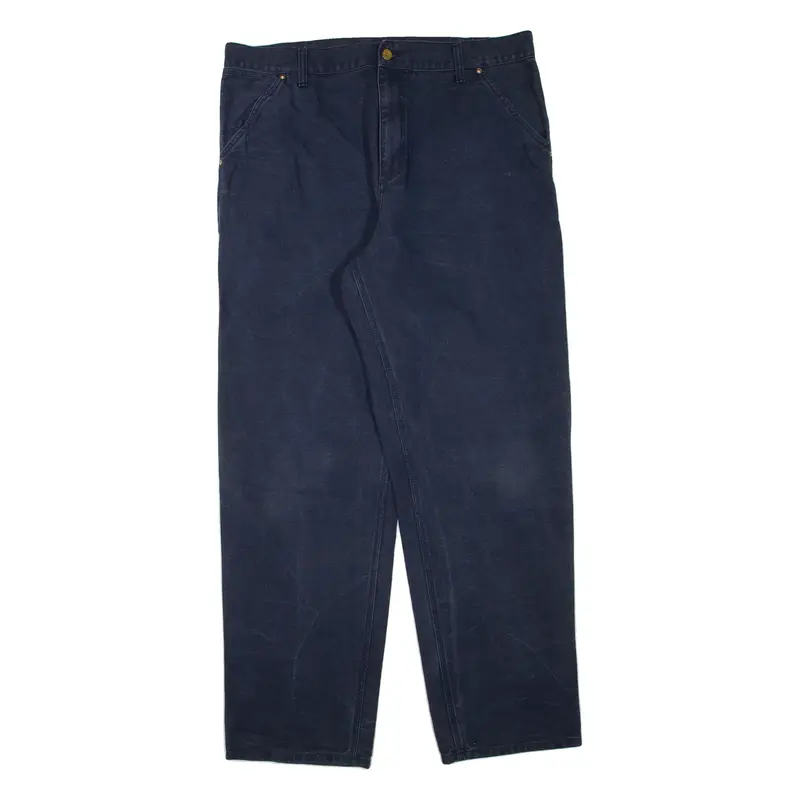 CARHARTT Single Knee Pant Mens Trousers Blue Regular Straight W38 L33