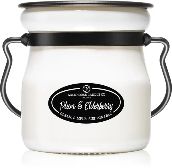 Milkhouse Candle Co. Creamery Plums & Elderberry Cream Jar Scented Candle 142g