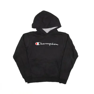 CHAMPION Hoodie Black Pullover Boys XL