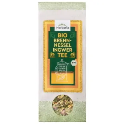 Herbaria Organic French Press Mix - Nettle and Ginger 45 g