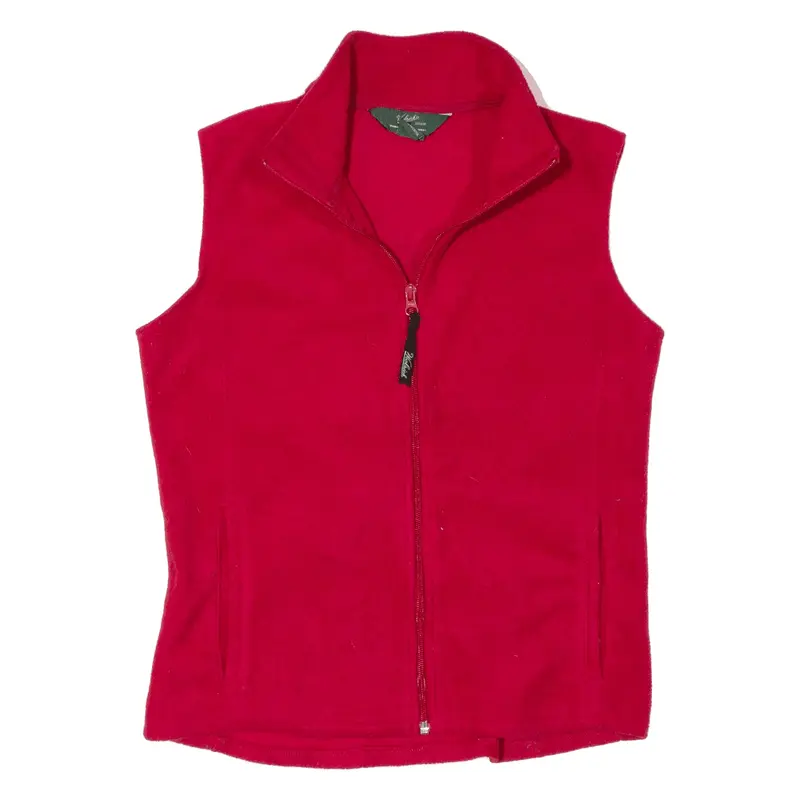 WOOLRICH Fleece Gilet Red Womens S
