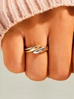 Fashionable Braided Design Ring, Stylish Casual Ring for Women, Trendy All-match & Exquisite Jewelry for Birthday Gift