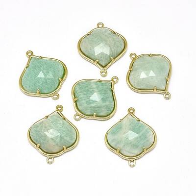 Natural Amazonite Links connectors