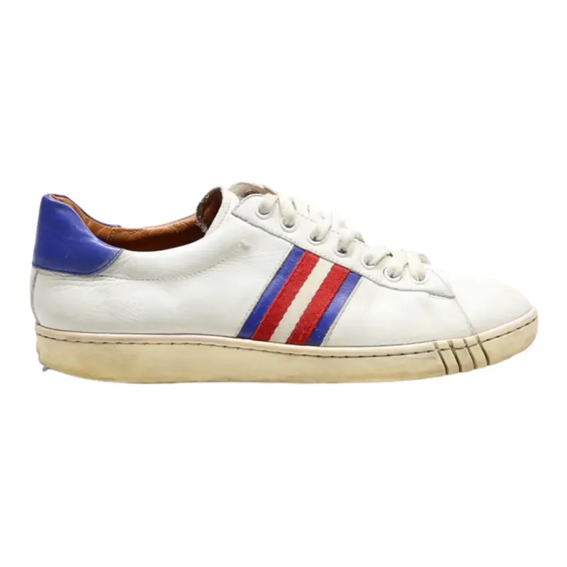 BALLY Sneaker Trainers White Synthetic Mens UK 7.5