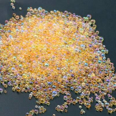 AB Color Plated 3D Nail Art Glass Mini Ball Beads