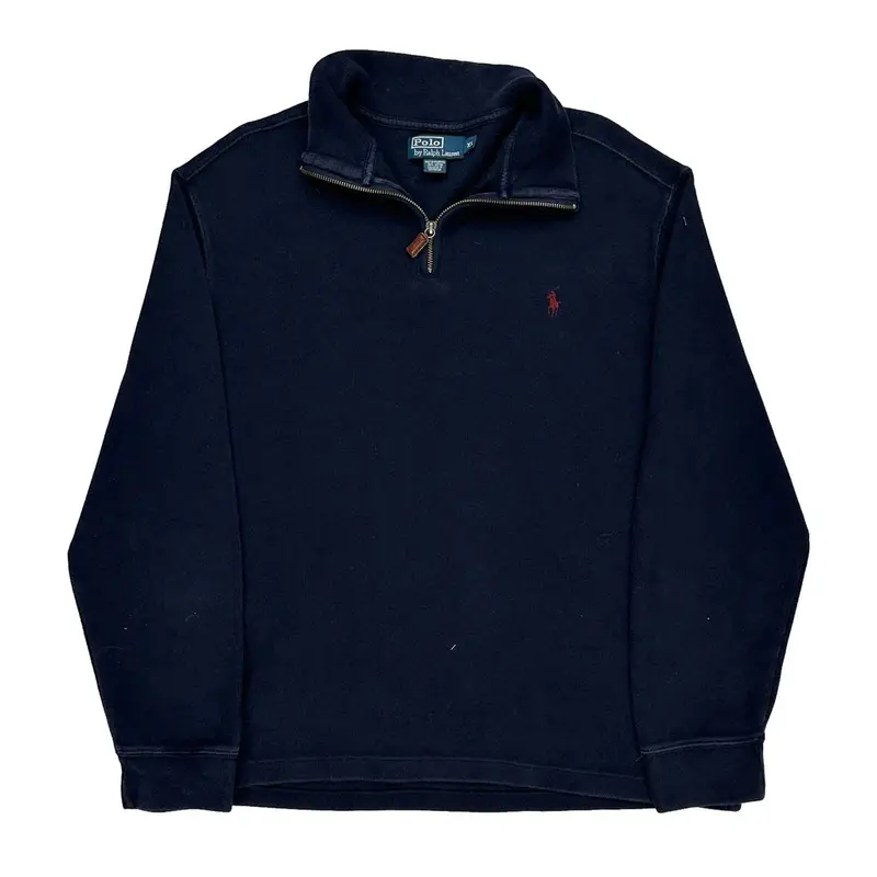 Polo By Ralph Lauren 1/4 Zip - XL Navy Cotton