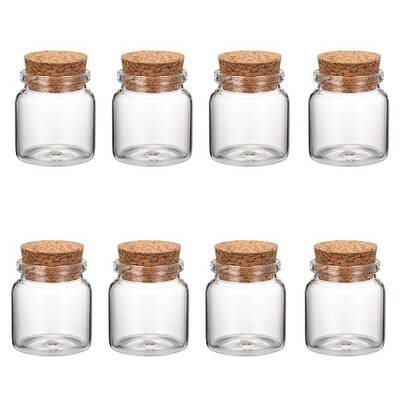 Glass Jar Glass Bottles Bead Containers