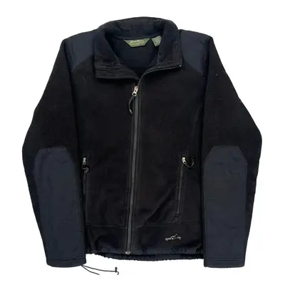 Eddie Bauer Fleece Jacket - Medium Black Polyester