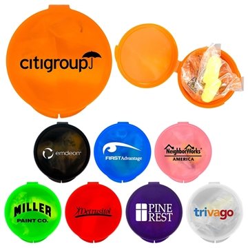 250 Custom Ear Protection In Round Case - Reusable
