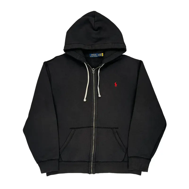 Ralph Lauren Hoodie - XL Black Cotton Blend