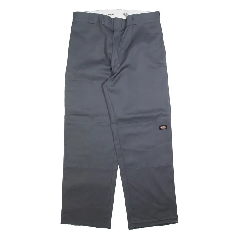 DICKIES Mens Trousers Green Relaxed Straight W35 L31
