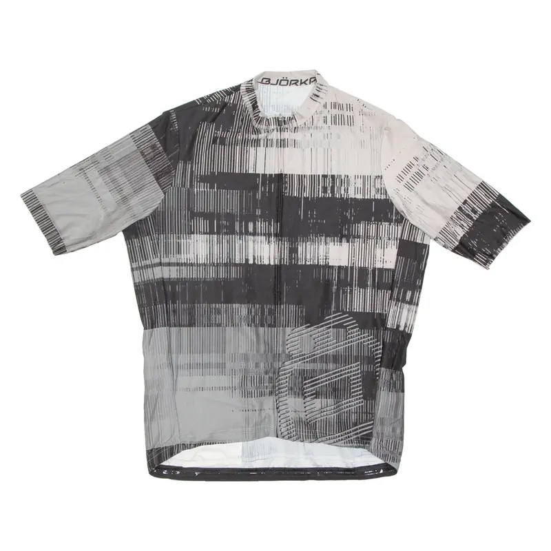 Cycling Mens Jersey Grey Full Zip XL