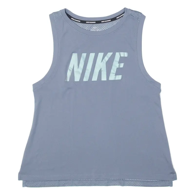 NIKE Running Womens Vest Grey Sleeveless M