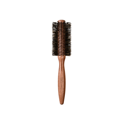 Tek - Round Brush in Mahogany Wood with Reinforced Boar Hair Bristles - 55mm