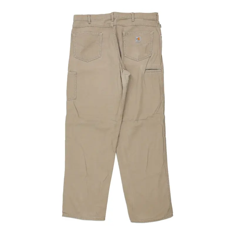 Carhartt Cargo Trousers - 38W 32L Beige Cotton