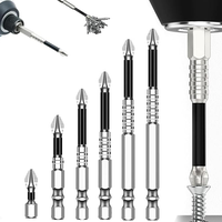 K5 Impact-Resistant and Non-Slip Bit,Impact Driver Bit Set,Titanium Alloy Impact Non-Slip Cross Head,High Magnetic Screwdrive...
