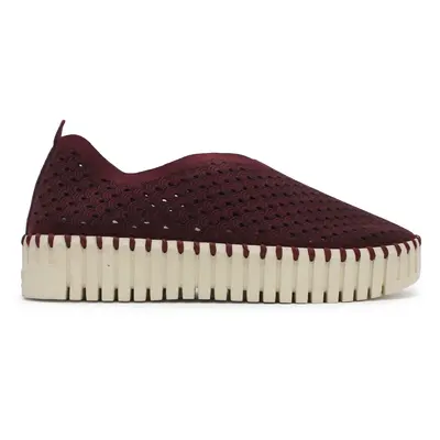 Ilse Jacobsen Tulip 3373 Textile Women's Slip On Shoes - Winetasting - Size:US 11 Women