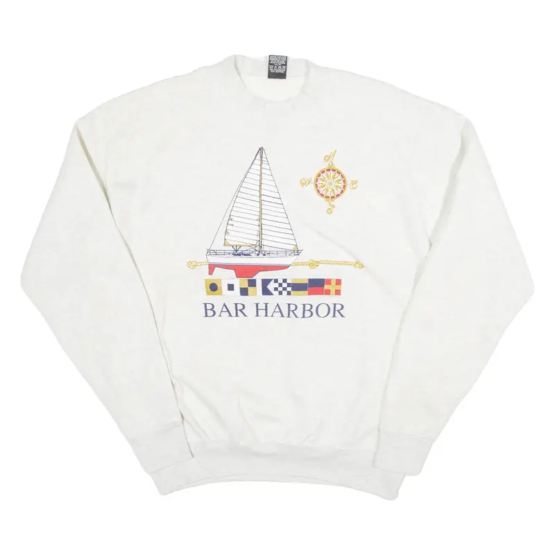 H.L.MILLER Bar Harbor Mens Sweatshirt Grey XL