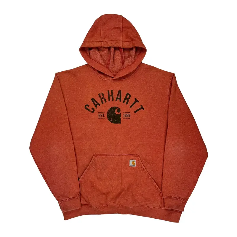 Carhartt Hoodie - XL Red Cotton Blend