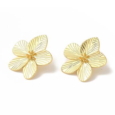 Rack Plating Brass Stud Earrings
