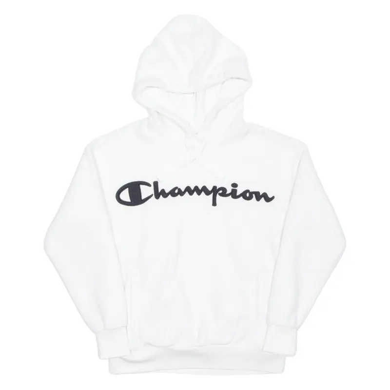 CHAMPION Womens White Hoodie Pullover XS