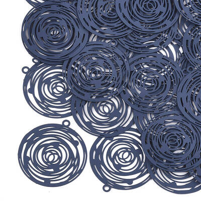 430 Stainless Steel Filigree Pendants