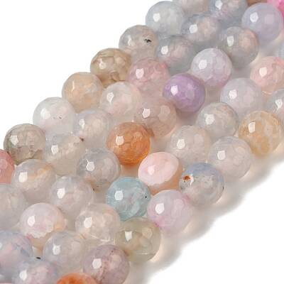 Dyed & Heated Natural Dragon Veins Agate Beads Strands