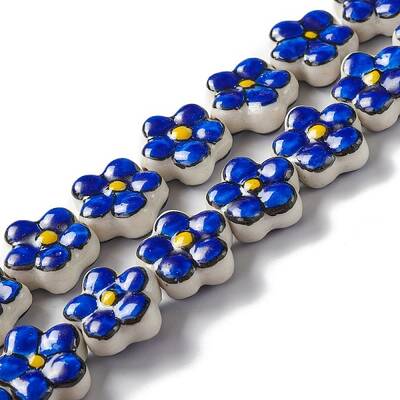 Handmade Porcelain Flower Beads Strands