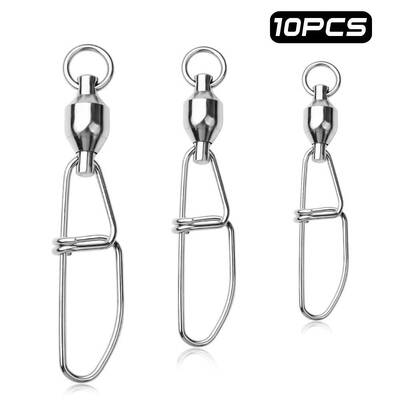 Ball Bearing Swivel Snap 0#-10# Fishing Connector Accessories