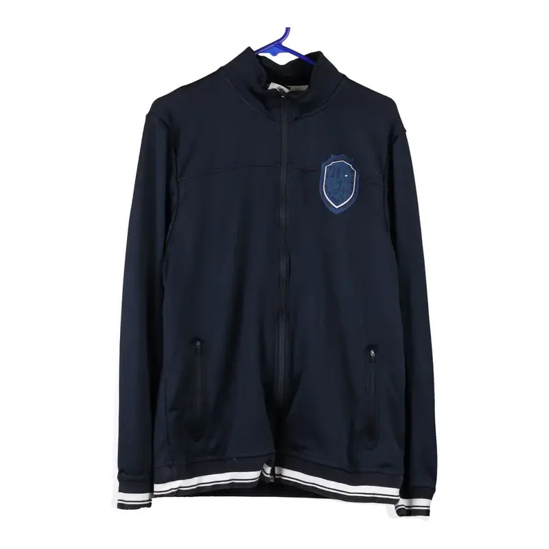Nike Track Jacket - Large Black Polyester