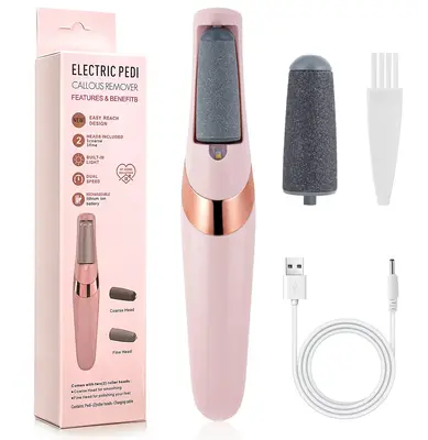 Electric Feet Callus Remover,Portable Electronic Foot File Pedicure Tools,Waterproof Foot Scrubber File,Pedi Foot Care for De...