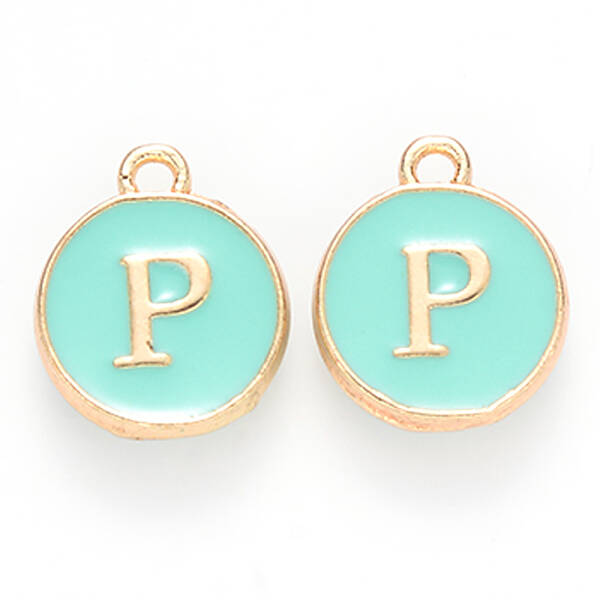 Golden Plated Alloy Enamel Charms