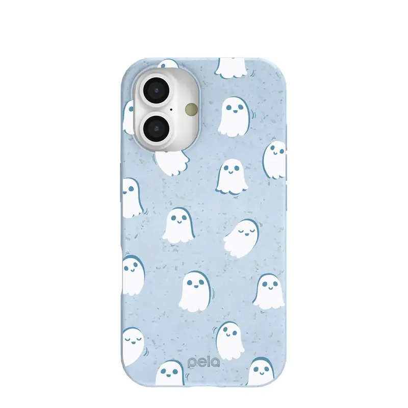 Powder Blue Ghostly iPhone 16 Case
