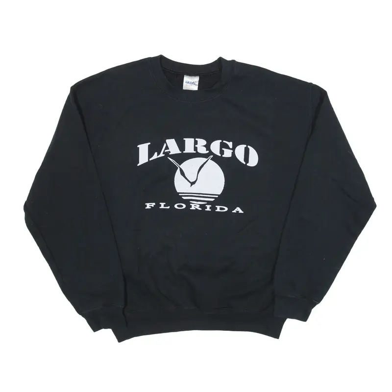 GILDAN Largo Florida USA Sweatshirt Black Womens M
