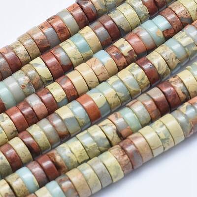 Natural Aqua Terra Jasper Beads Strands