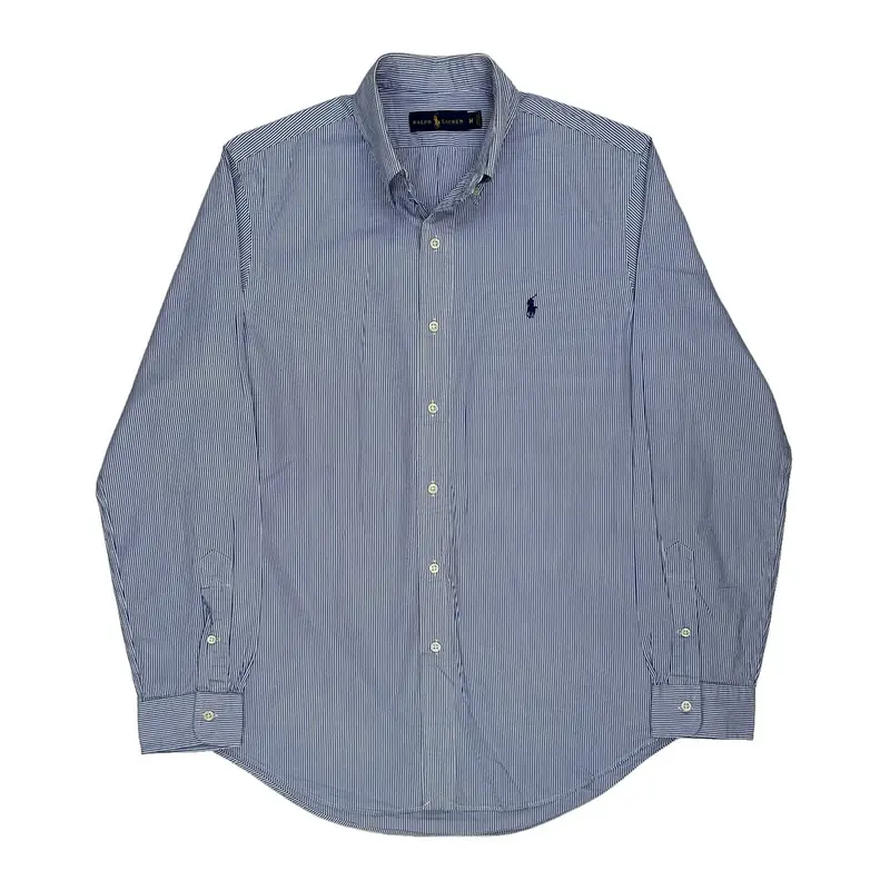 Ralph Lauren Striped Shirt - Medium Blue Cotton