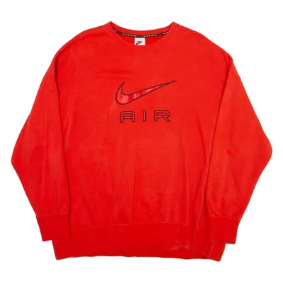 NIKE Air Mens Sweatshirt Red Crew Neck XL