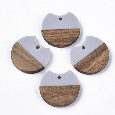 Resin & Walnut Wood Pendants