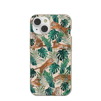 Seashell Jungle Tigers iPhone 14/16e Case